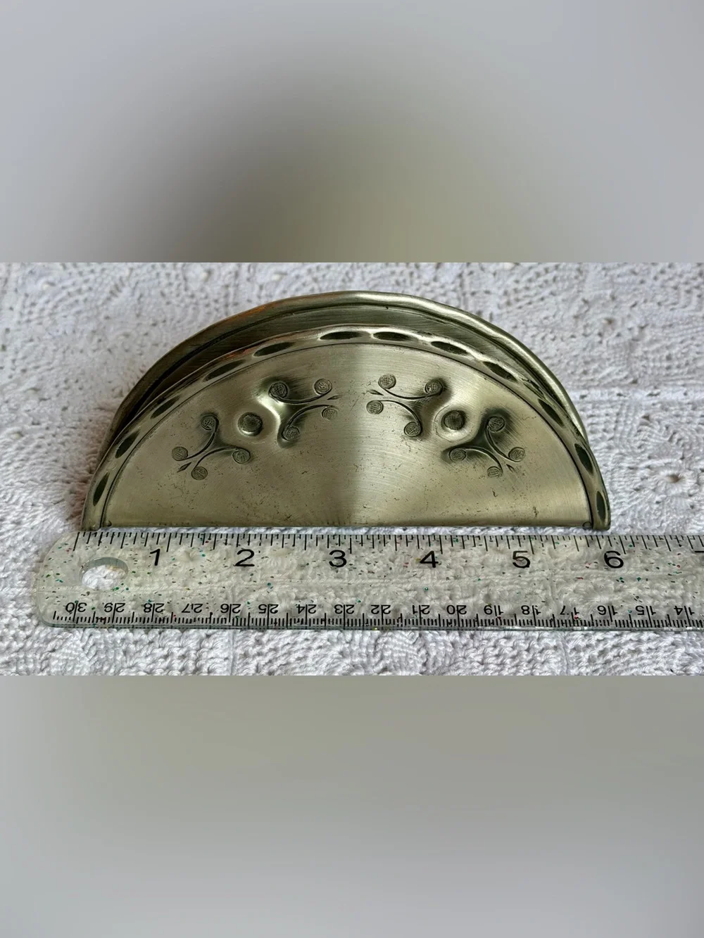 Vintage Norwegian Pewter Napkin Holder Handmade Håness Norway 416 Mid Century